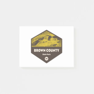 Bloco De Notas Parque Estadual do Condado de Brown Indiana