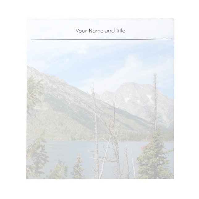 Bloco De Notas Parque Nacional Grand Teton (Frente)