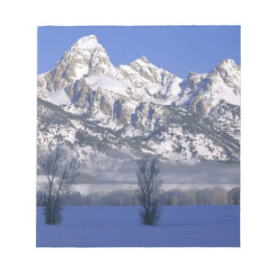 Bloco De Notas PARQUE NACIONAL GRAND TETON, WYOMING. EUA. Névoa &