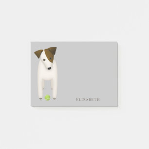 Bloco De Notas Parson Jack Russell Terrier com inclinação da cabe