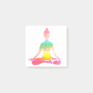 Bloco De Notas Parte de yoga colorida