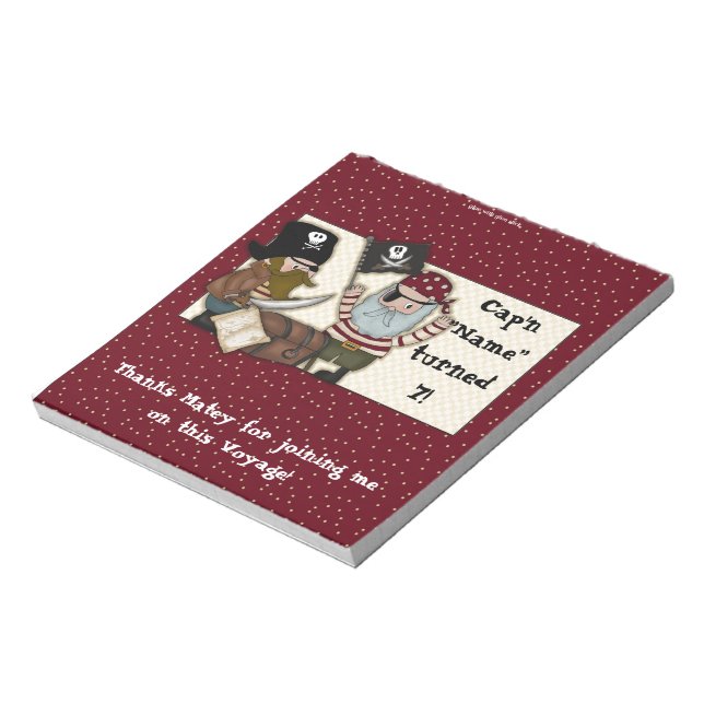 Bloco De Notas Partido Pirate Birthday Candy Bar Wrapper (Invertido)