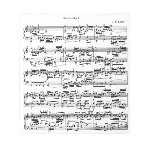 Bloco De Notas Partitura por Bach