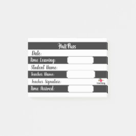 Bloco De Notas Pass Hall - Black & White Strips