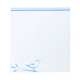 Bloco De Notas Pássaro Azul