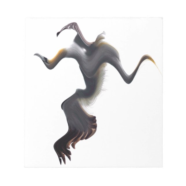 Bloco De Notas Pássaro do Mar de Abstrato (Frente)