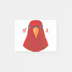 Bloco De Notas Pássaro vermelho "GUMI"