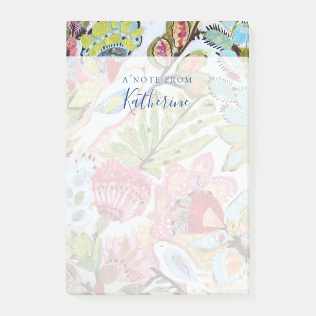 Bloco De Notas Pássaros de Papel II (Frente)