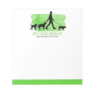 Bloco De Notas Passeador de cães/Sentado de Pet Care