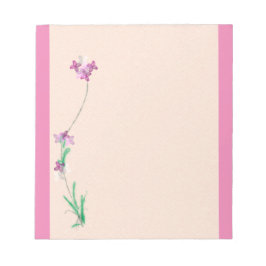 Bloco De Notas Pasta de anotações florais rosa