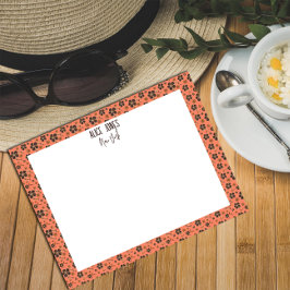 Bloco De Notas Pasta de salmão rosa flor natural castanha