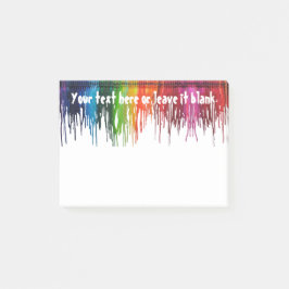 Bloco De Notas Pastel derretido da mesa do professor