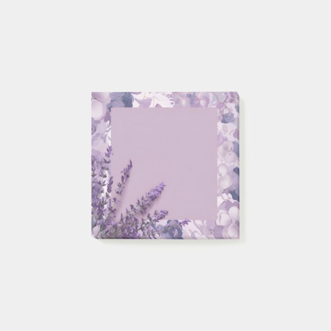 Bloco De Notas Pastel Floral Posta-It Notes (Frente)