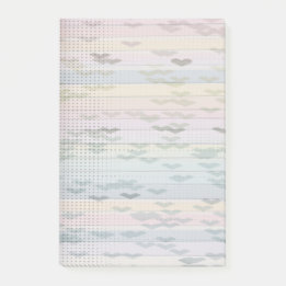 Bloco De Notas Pastel Hearts and Dots Rainbow Posta