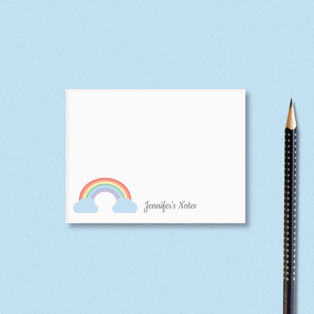 Bloco De Notas Pastel Rainbow (Pastel Rainbow Post-it Notes)