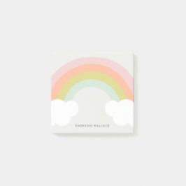 Bloco De Notas Pastel Rainbow Cloud Cute