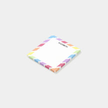 Pastel Rainbow Diagonal Stripe Name | Personalizar