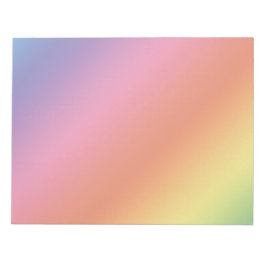 Bloco De Notas Pastel Rainbow Notepad