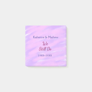 Bloco De Notas Pastel rosa púrpura Aniversário da renovação da Vo