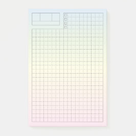 Bloco De Notas Pastel Soft Fauxbonichi Daily Planner GRID