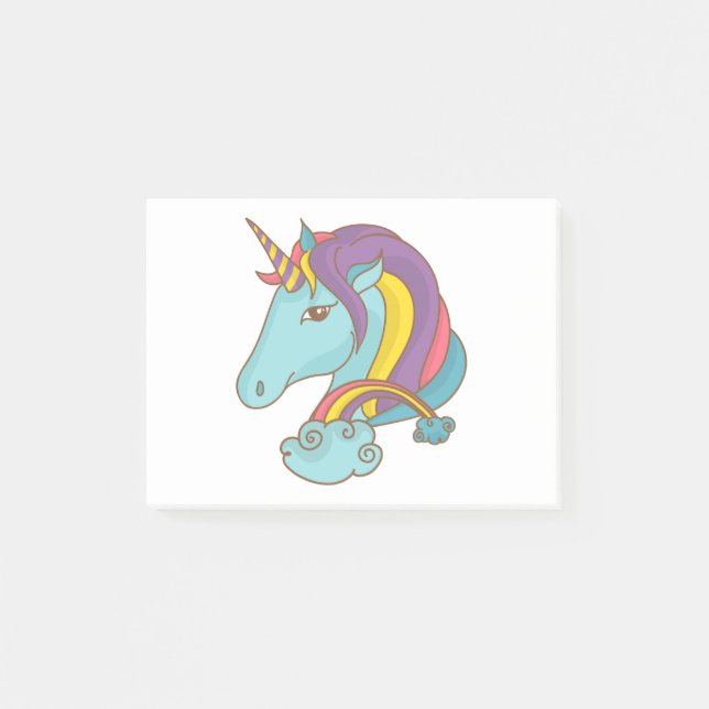Bloco De Notas Pastel Unicorn (Frente)