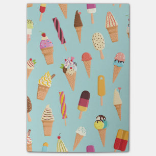 Bloco De Notas Pastels do sorvete