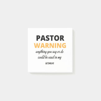 Bloco De Notas Pastor Avisando Tudo O Que Disser Ou Fazer Bl