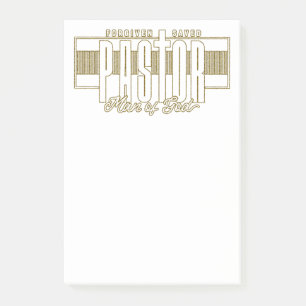 Bloco De Notas Pastor Man Of God Posta-It Notes