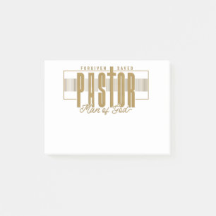 Bloco De Notas Pastor Man Of God Posta-It Notes