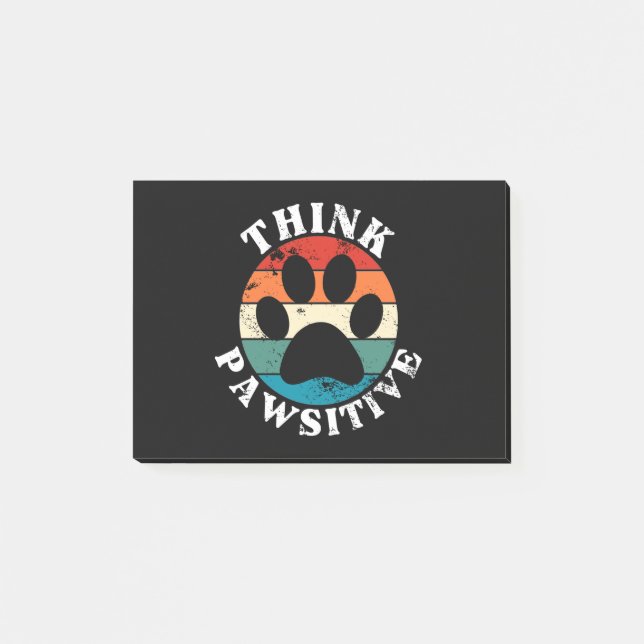 Bloco De Notas Pata de Cachorro Pensa Pawsivel (Frente)