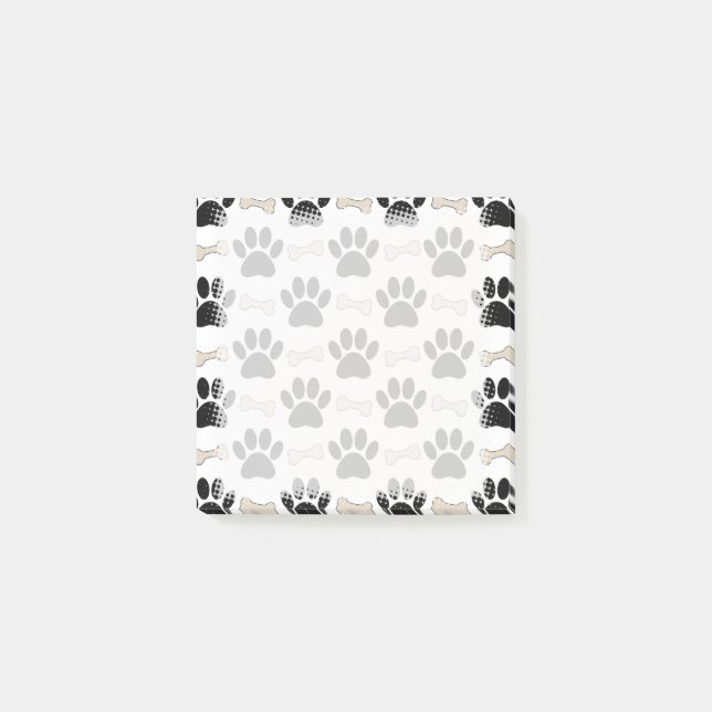 Bloco De Notas Patas E Ossos Padrão (Frente)