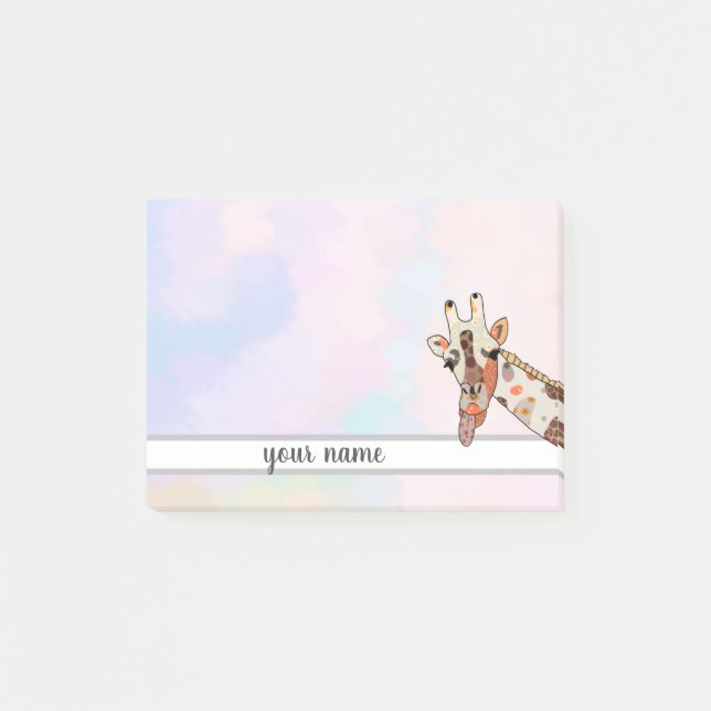 Bloco De Notas Patchworkgiraffe Klebezettel (Frente)