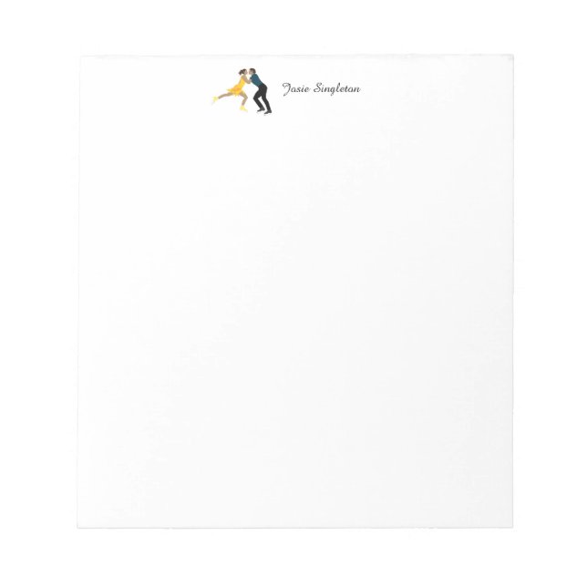 Bloco De Notas Patinação de Figura (Frente)