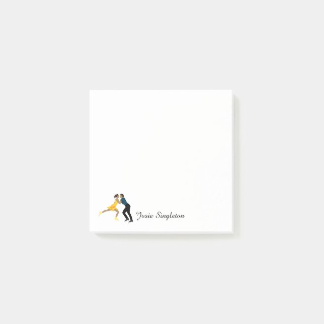 Bloco De Notas Patinação de Figura (Frente)