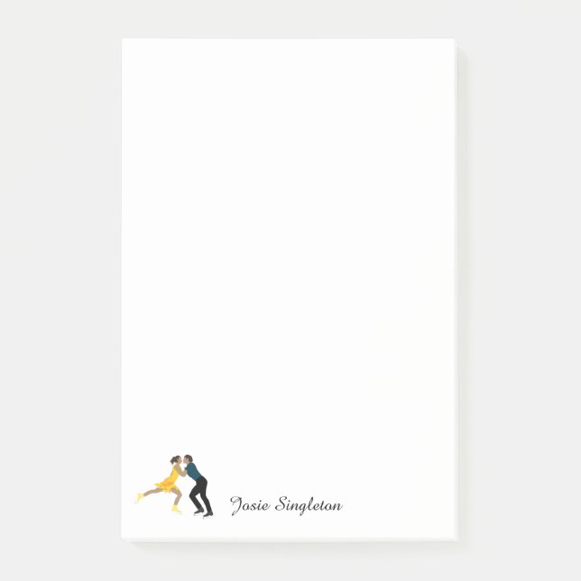 Bloco De Notas Patinação de Figura (Frente)
