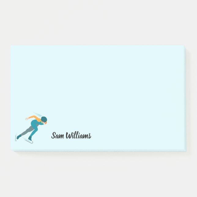 Bloco De Notas Patinação de velocidade (Frente)