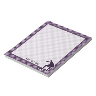 Bloco De Notas Patinador roxo da velocidade
