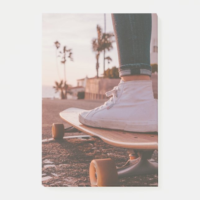 Bloco De Notas patinagem na praia (Frente)