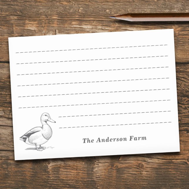 Bloco De Notas Pato fazenda (Farm Duck Post-it Notes)