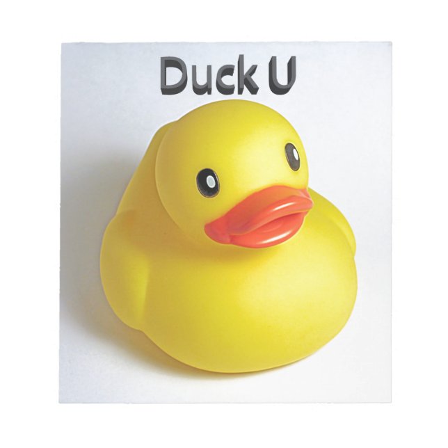 Bloco De Notas Pato U (Frente)