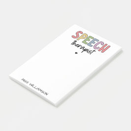 Bloco De Notas Patologista de Fala do SLP Personalizado