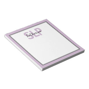 Bloco De Notas Patologista Elegante de Discurso SLP Personalizado