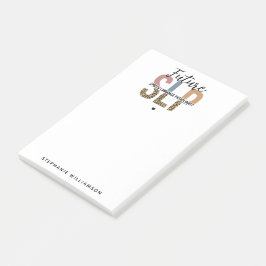 Bloco De Notas Patologista Leopard de Discurso SLP Futuro Persona