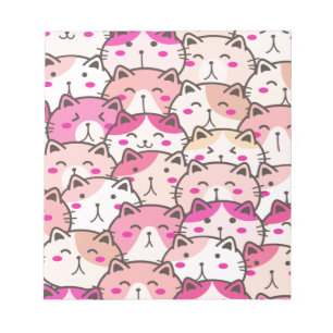 Bloco De Notas Patos Coloridos Engraçados De Gato