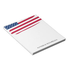 Bloco De Notas Patriótica Americana Personalizada