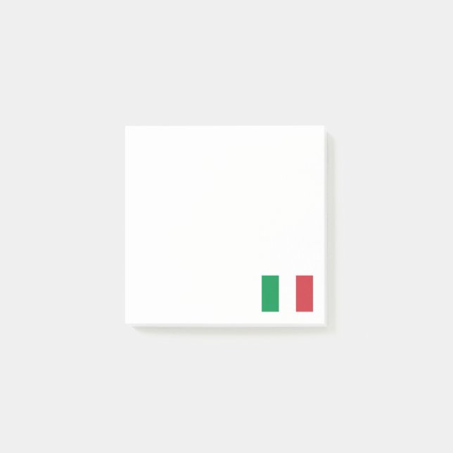 Bloco De Notas Patriótico italiano da bandeira de Italia (Frente)