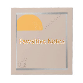 Bloco De Notas Pawsitive Notes - Cute Cat Notepad