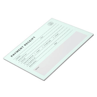 Bloco De Notas Payment Receipt Business Logo