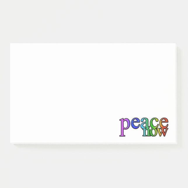 Bloco De Notas paz agora (Frente)
