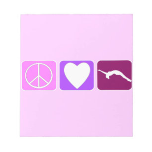 Bloco De Notas Paz Amor e Tumble